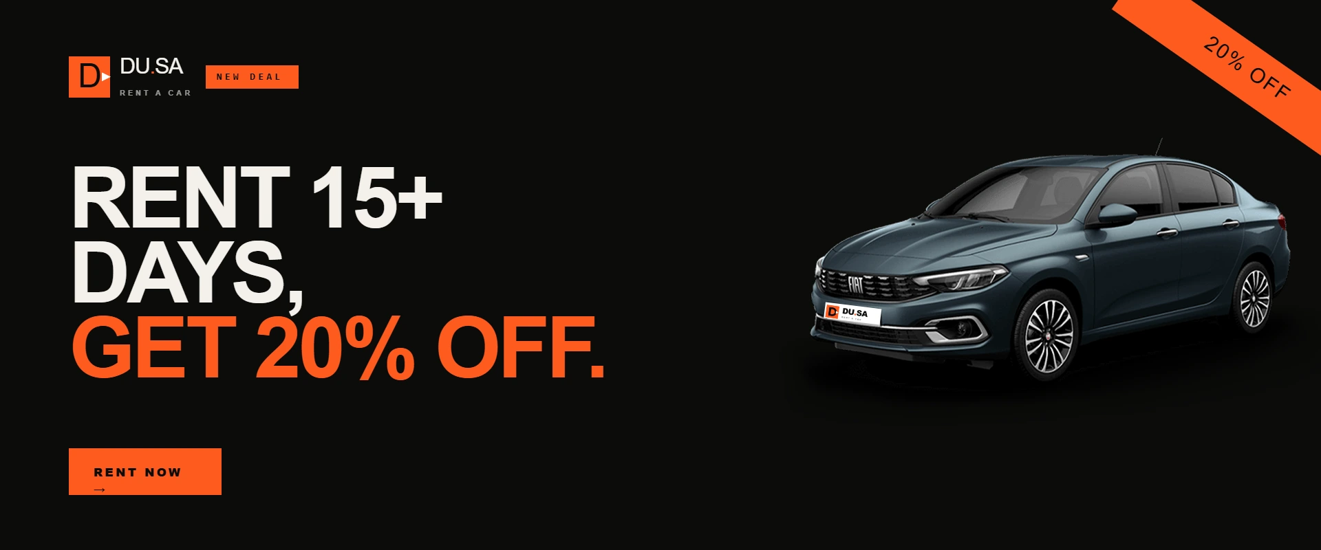 20% Discount on Rentals of 15 Days or More